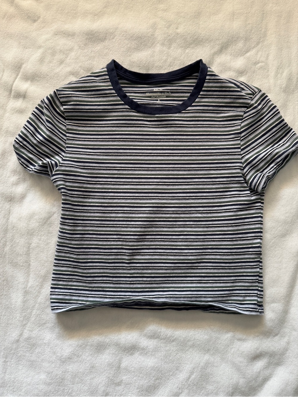 Y2K Striped baby tee